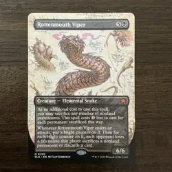 MTG Magic the Gathering Rottenmouth Viper (290/427) Bloomburrow LP - Image 1