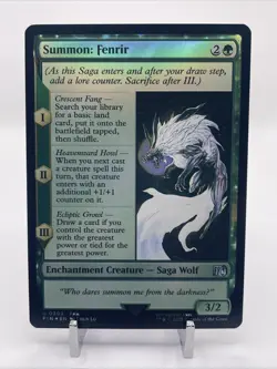 MTG | Final Fantasy | Summon: Fenrir | Foil | US Seller | Quick to Ship - Image 1