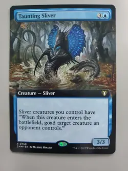 MTG Taunting Sliver Commander Masters 0759 Borderless Rare - Image 1