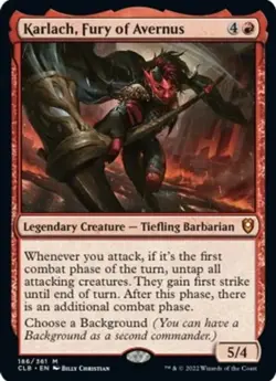 MTG Karlach, Fury of Avernus Commander Legends: Battle for Baldur's Gate 186/361 - Image 1