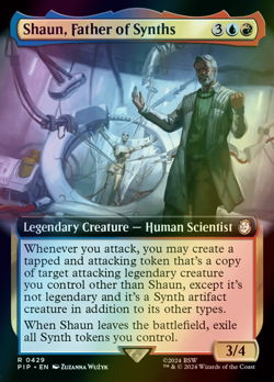 MTG Shaun, Father of Synths Extended Art Foil ** Fallout ** English (NM) - Image 1