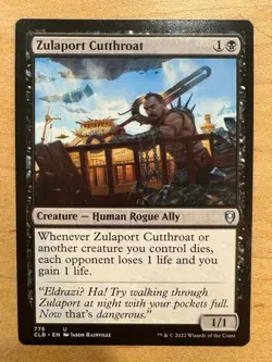 MTG Zulaport Cutthroat NM Commander Battle for Baldur's Gate CLB Magic card - Image 1