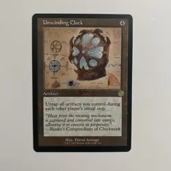 Unwinding Clock Schematic NM Non-Foil BRR-124 Rare MTG - Image 1