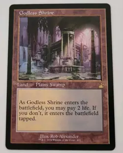 Godless Shrine (Retro Frame) Ravnica Remastered Regular NM MTG - Image 1