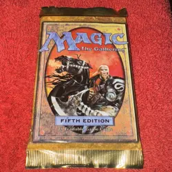 Magic The Gathering Fifth Edition Booster Pack Factory Sealed MTG- 1997 - Image 1