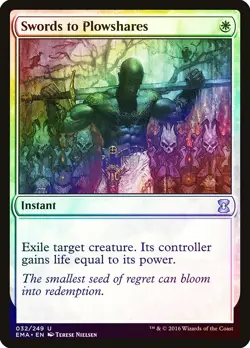 Swords to Plowshares FOIL Eternal Masters NM White Uncommon MTG CARD ABUGames - Image 1