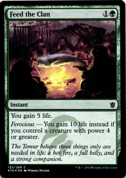 MTG Feed the Clan | NM Foil | Khans of Tarkir (KTK) - Image 2