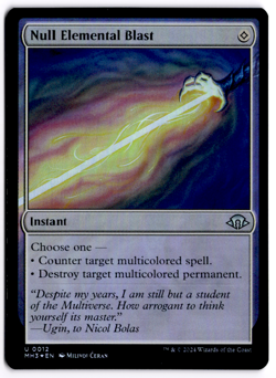 Null Elemental Blast 0012 Foil Modern Horizons 3 MH3 MTG NM - Image 1