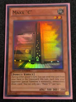 Yugioh! Maxx "C" CT09-EN012 Super Rare Limited Edition VLP - Image 1