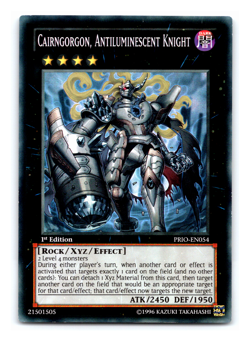 Cairngorgon Antiluminescent Knight - PRIO-EN054 - Super Rare 1st Edition Yugioh - Image 1