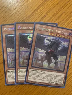 3x Punishment Dragon 1st Edition Secret Rare RA03-EN015 Yu-Gi-Oh! - Image 1