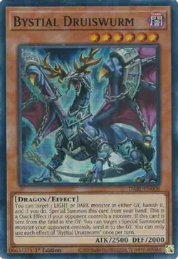 Bystial Druiswurm - DABL-EN008 - Super Rare - 1st Edition NM YuGiOh! Darkwing B - Image 1