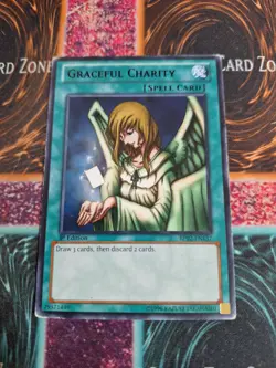 Yu-Gi-Oh! Graceful Charity BP02-EN137 Rare 1st Edition LP/MP - Image 1