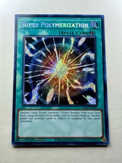 Yugioh Super Polymerization RA03-EN053 Secret Rare 1st Edition Gem Mint 💎 - Image 2