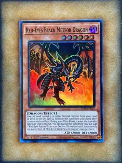 Yugioh Red-Eyes Black Meteor Dragon DUNE-EN095 Super Rare 1st Ed NM - Image 1