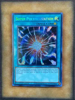 Yugioh Super Polymerization RA03-EN053 Secret Rare 1st Ed NM - Image 1