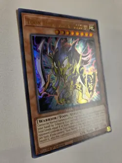Toon Black Luster Soldier TOCH-EN001 1st Edition Ultra Rare Yugioh Toon Chaos - Image 2