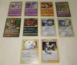 Pokemon Celebrations 25th Anniversary LOT of 22 Cards Holo + 2x TCG Code Card - Image 2