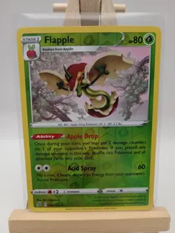 Pokemon Rebel Clash Flapple 022/192 Reverse Holo Pokemon Card Sword & Shield TCG - Image 1