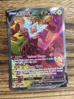 Pokemon TCG Rotom V Alternate Art Holo Ultra Rare Card 177/196 Lost Origin - Image 1
