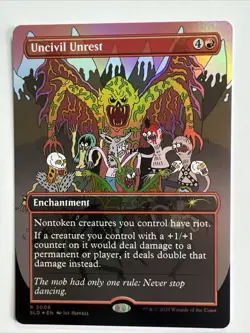 Uncivil Unrest MTG Secret Lair Ultimate Pencil Rare Foil NM x1 - Magic Card - Image 1