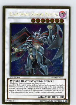 Yu-Gi-Oh TCG Blackwing Armor Master PGLD-EN077 1st Edition Gold Rare Card NM - Image 1