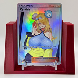 Cynthia - Pokemon Card Holo - Cute Sexy Waifu Custom Full Art - Goddess Story - Image 1