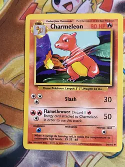 Charmeleon 24/102 Base Set Unlimited 1999 Pokemon WOTC Card TCG NM - Image 1