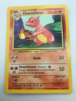 Charmeleon 24/102 Base Set Unlimited 1999 Pokemon WOTC Card TCG NM - Image 3
