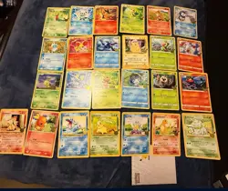 Pokemon First Partner Pack 25th Anniversary Jumbo Cards Complete Set And Binder - Image 1