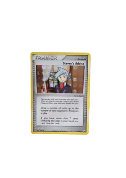 Steven's Advice Trainer 92/101 EX Hidden Legends Pokemon Card Holo Light Play - Image 1