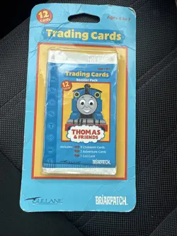 Vintage Thomas & Friends Trading Cards Booster Pack 12 Cards New Sealed Briarpat - Image 1