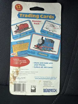 Vintage Thomas & Friends Trading Cards Booster Pack 12 Cards New Sealed Briarpat - Image 2