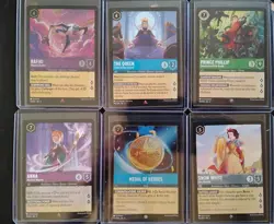 Lorcana Shimmering Skies 6 Rare Card BUNDLE - Image 1