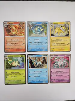 Pokemon Card Eeveelution Promo Bundle SVP167 SVP168 SVP169 SVP170 SVP171 SVP172 - Image 1