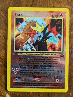 Entei Movie 34 Pokemon TCG 1999 Holo Black Star Promo 34 NM Pokemon Card - Image 1