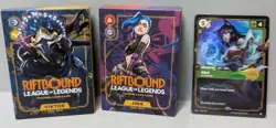 Riftbound League of Legends TCG Ahri promo card with Viktor and Jinx trial decks - Image 1