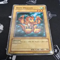 Baby Dragon SDJ-003 Unlimited Common DMG HP Heavy Play Yu-Gi-Oh! Card - Image 3