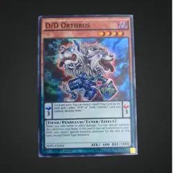 1996 Yu-Gi-Oh! 1st edition D/D Orthros SDPD-EN004 Super Rare - Image 1
