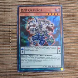 1996 Yu-Gi-Oh! 1st edition D/D Orthros SDPD-EN004 Super Rare - Image 2