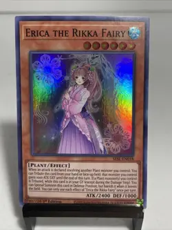 ( ERICA THE RIKKA FAIRY ) Super Rare - SESL-EN018 1st NM Yu-Gi-Oh Secret Slayer - Image 1