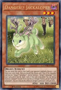 Yugioh! HP Danger!U JackalopeU - CYHO-EN085 - Ultra Rare - 1st Edition Heavily P - Image 1