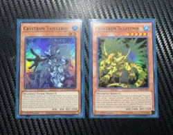 Yugioh Crystron Sulfefnir RATE-EN021 NM 1st Edition Super Rare + Tristaros SUDA - Image 1