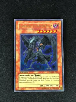 YUGIOH BLACKWING ELPHIN THE RAVEN RGBT-EN013 1ST ULTRA HP/CREASES - Image 1