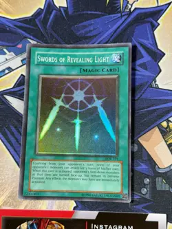 Yugioh Swords of Revealing Light FOIL SHIFT LOB-101 Unlimited Super Rare MP/HP - Image 2