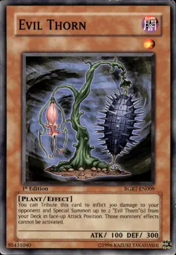 Evil Thorn - 1st Edition RGBT-EN009 - MP - YuGiOh - Image 1