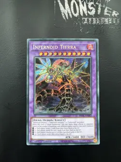 YUGIOH INFERNOID TIERRA SECRET RARE BROL-EN082 1ST EDITION - Image 1