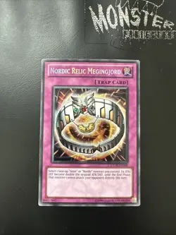 YUGIOH NORDIC RELIC MEGINGJORD SECRET RARE STOR-EN088 - Image 1