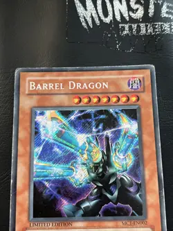 YUGIOH BARREL DRAGON SECRET RARE MC1-EN002 LIMITED EDITION PLAYED - Image 3