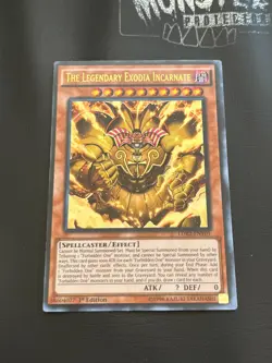YUGIOH THE LEGENDARY EXODIA INCARNATE ULTRA RARE LDK2-ENY01 1ST EDITION - Image 1